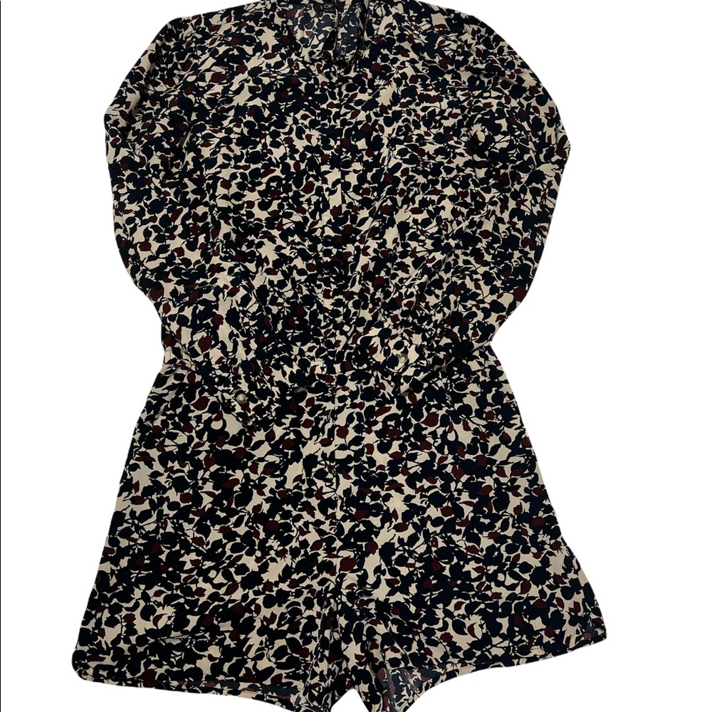 LOFT Long Sleeve Romper Shorts 6